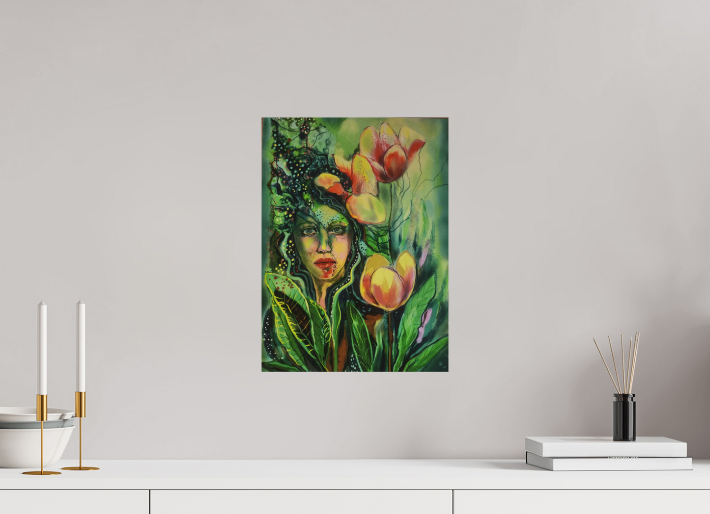 30 x 40,9 cm, Fine Art Print Blattgeist - die Seele der Natur