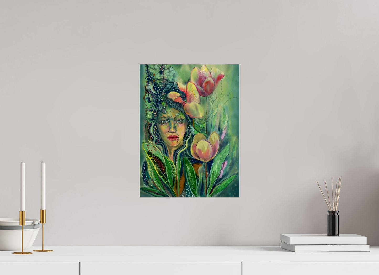 30 x 40 cm, Fine Art Print Blattgeist - die Seele der Natur