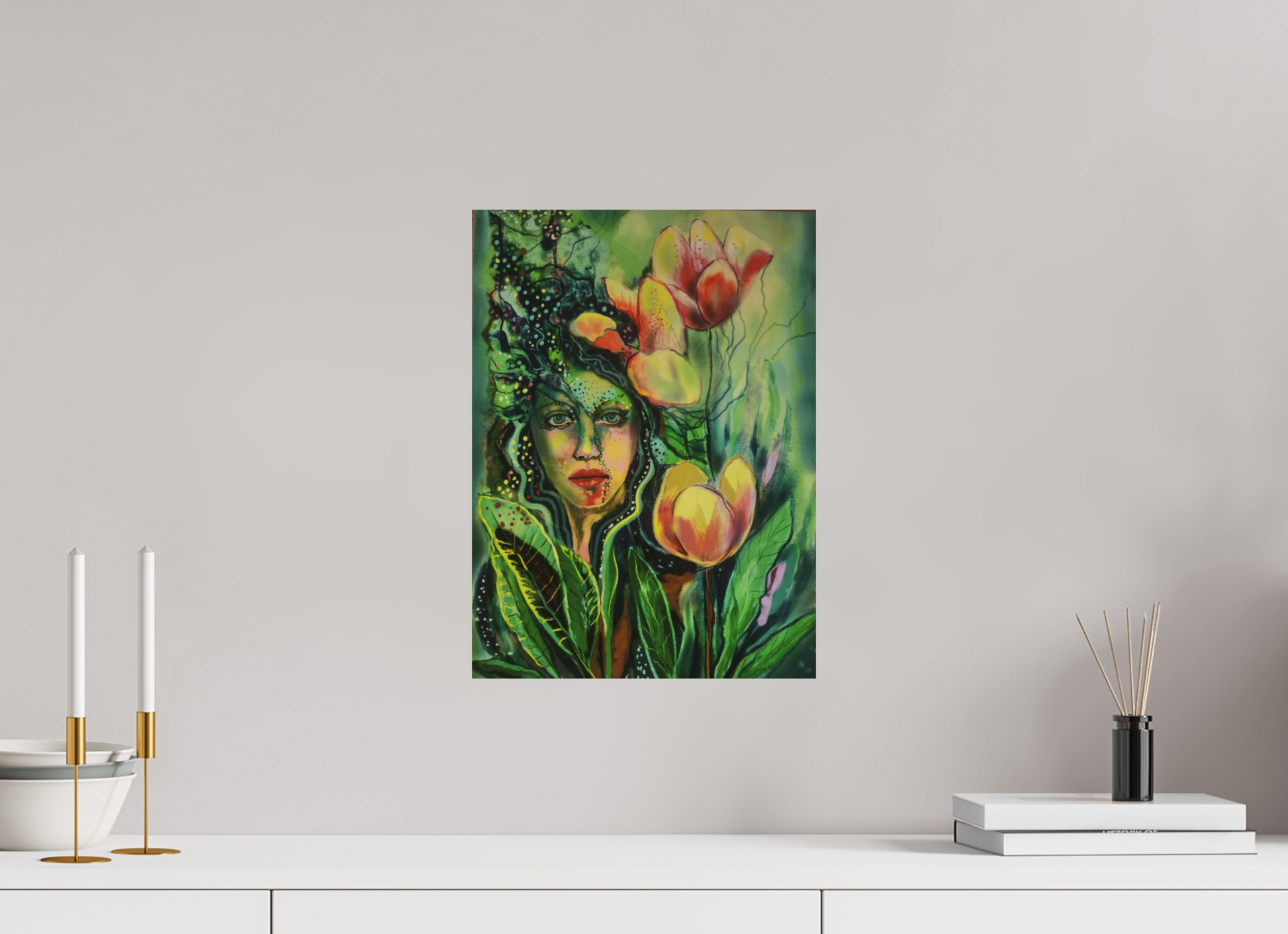 30 x 40,9 cm, Fine Art Print auf Alu-Dibond Blattgeist - die Seele der Natur